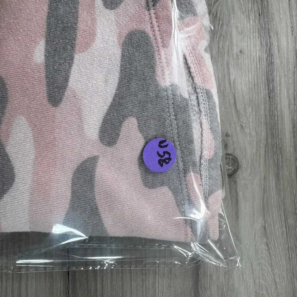 Justice‎ Kids Girls Size 8 Pink Gray Camo Long Sleeve Hoodie Top
